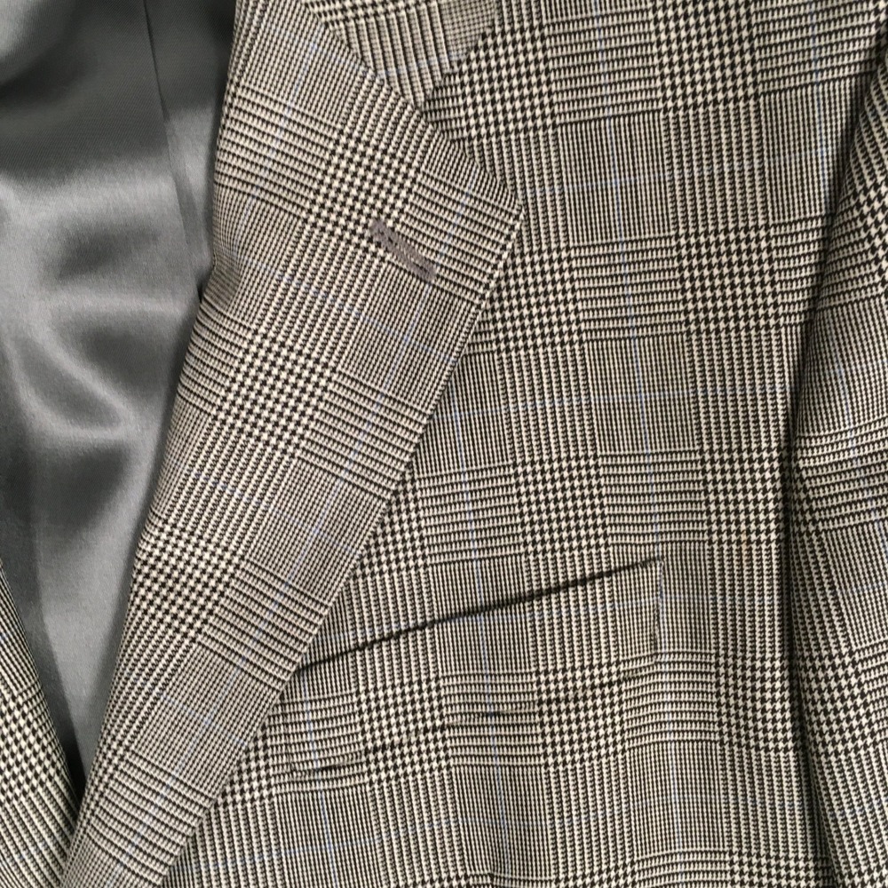 Brooks Brothers 346 Men's Blazer Suit Jacket Wool Cashmere Plaid Size 43R - Picture 6 of 12